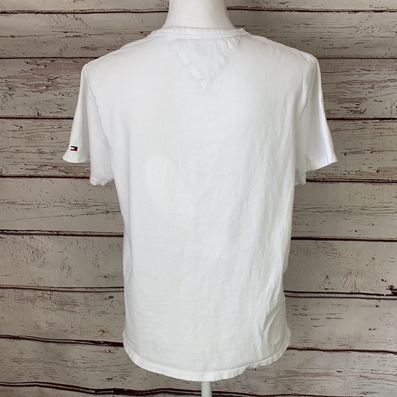 Tommy Hilfiger Tufted Logo Appliqué T-Shirt S - Picture 6 of 12